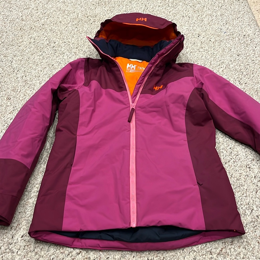 Helly Hansen Kids Jacket - Pink and Burgundy